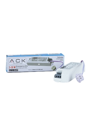 Ack Acil Aydınlatma Kiti 3-50w Ac15-00609 Beyaz