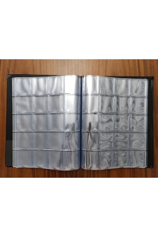 200 Adet Kapama Konan Yerli Madeni Para Albümü Koleksiyon Siyah Renk