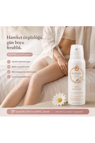 De Femme Fresh Daily İntim Deodorant 125 Ml+saç Proteini Hediyeli