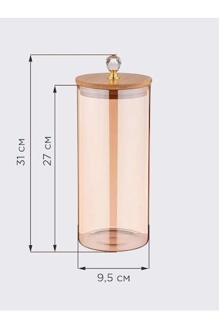 Agness 1650 Ml Kapaklı Cam Kavanoz, Dökme Ürünler İçin. 151480642