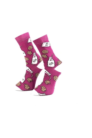 Ozzy Socks Milk Desenli Çorap Çok Renkli