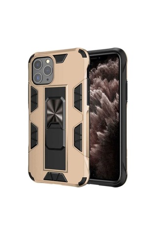 Apple Uyumlu iPhone 11 Pro Max Kılıf Zore Volve Kapak Gold
