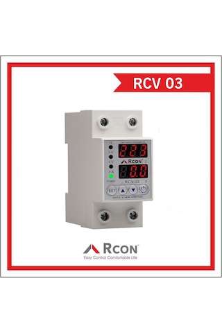 Rcon Rcv 03 Akım Ve Voltaj Korumalı Monofaze 63a Sigorta