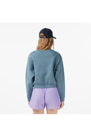 Under Armour Rial Fleece Piped Crew Kadın Mavi Sweatshirt 6007035