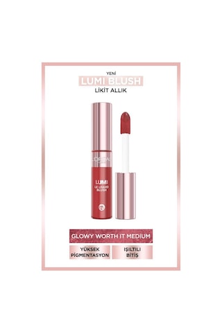 L'Oréal Paris Lumi Blush Likit Allık Glowy Worth It Medium