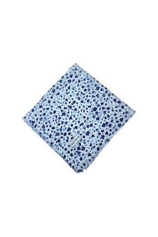 Saçaklı Pamuk Tülbent - 05505 - 95 X 95 / Beyaz,lacivert - 16 Beyaz,lacivert - 16