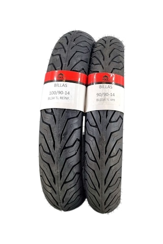 100/90-14 Ve 90/90-14tl Tubeless - Dubleks Bl034 Motosiklet Lastiği Takımı