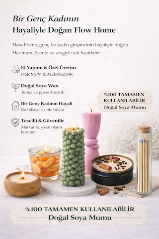 Dekoratif Lüks Soya Mum,el Yapımı Doğal Mum,metal Kutu ,anason Detay Ev Hediyesi,kahve Kokulu 100 G Kahverengi - Krem