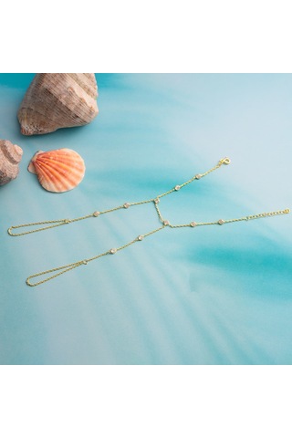 925 Ayar Gümüş Yuvarlak Zirkon Taşlı 2 Parmağa Takılabilen Şahmeran Altın