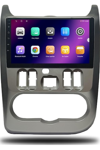 Caros Dacia Logan 2010-2023 Uyumlu Android Multimedya 4gb Ram 32gb Hafıza 10"