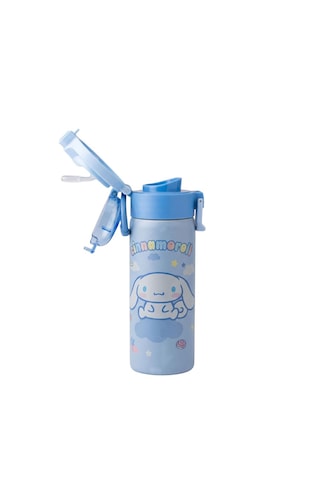 Cinnamoroll Çift Fonksiyon Kapaklı Çelik Matara 600ml 3832 Mavi
