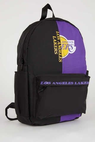 Defacto Unisex NBA Los Angeles Lakers Spor Baskılı Su İtici Kumaş Okul Çantası A5465AXNSKR1 Çok Renkli