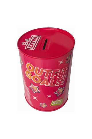 Barbie Metal Kumbara Orta Boy Orjinal Lisanslı 1 Adet Barbi Kumbara Teneke Sweet