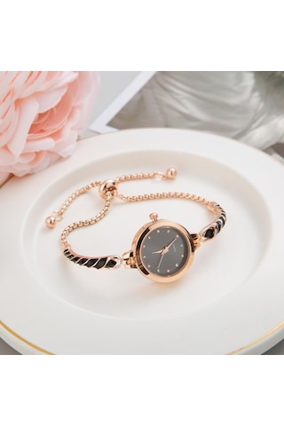 Yingfu Mavi Kadınlar Bilezik Saatler Ayarlanabilir Bilezikler Kuvars Kol Saatleri Moda Hediye Çok Renkli