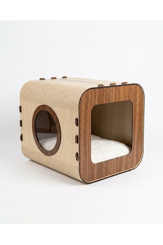 Özel Tasarım Vista Mdf Kedi Evi