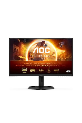 AOC C27G4ZXU 27" 1 MS 280 Hz Adaptive Sync Full HD Curved Fast VA LED Monitör