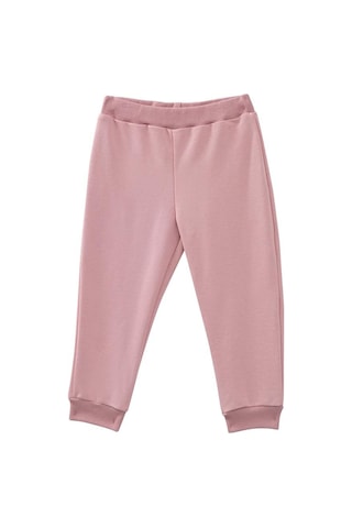 Kız Bebek Baskılı Kolları Fırfır Detaylı Eşofman Takımı - Pembe Pembe