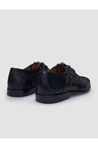 Cabani %100 Hakiki Deri Siyah Bağcıklı Erkek Klasik Ayakkabı Siyah