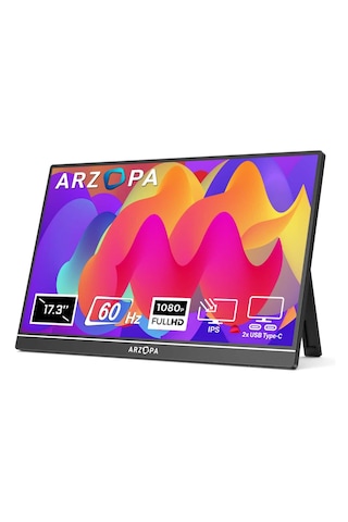 Arzopa A1m 17.3 İnç 60hz Full Hd Ips Type-c Taşınabilir Monitör