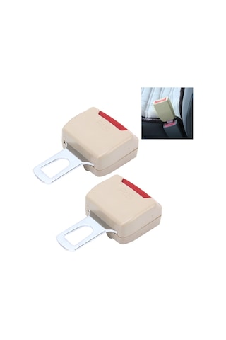 2 Adet Rs-01 Universal Araç Emniyet Kemeri Uzatma Tokası Haki