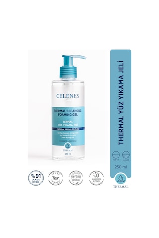Celenes By Sweden Celenes Thermal Yağlı ve Karma Ciltler İçin Temizleme Jeli 250 ML
