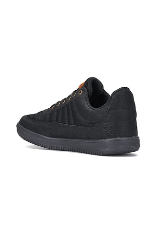 Günlük Erkek Sneaker Bağcıklı Hafif Rahat Fileli Hava Alabilen Yürüyüş Spor Ayakkabısı 014 Siyah