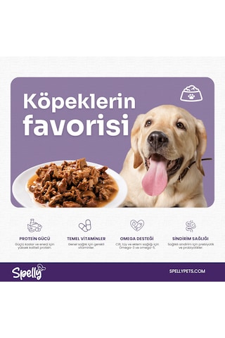 Spelly Tavuk Ciğerli Yetişkin Kedi Maması Konserve 12 x 400 G