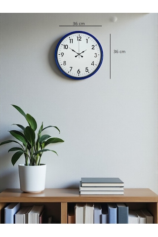 36 Cm Lacivert Standart Duvar Saati Diğer