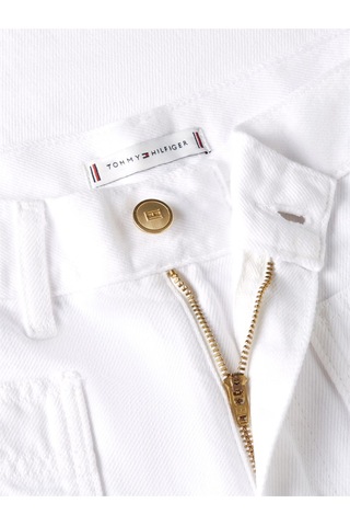 Tommy Hilfiger Dnm Clr 70's Wıde Leg Hw Kadın Beyaz Denim Pantolon - Ww0ww48576
