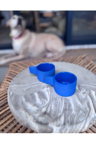 Argile Rouge - Upsala Porselen Espresso Fincanı 3d Printed & El Yapımı Lacivert