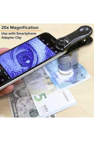Carson Mm-380 Micromini 20x Cep Mikroskobu + Telefon Adaptörü