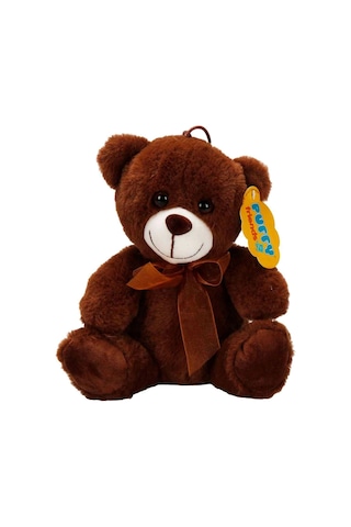 0998 Sun-jhn-pff-sk Peluş Ayı Oturan Kurdeleli 21cm -stokta Olan Renk Gönderilir 001 - Beyaz