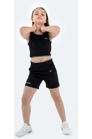 Slazenger DEVARAJ IN Kız Çocuk Şort Siyah