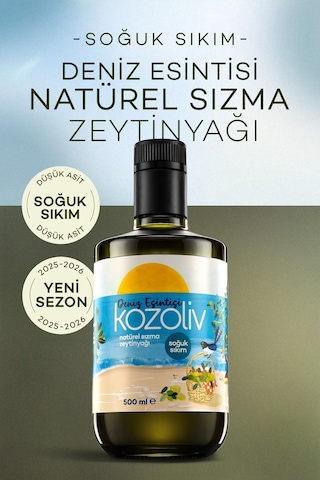 Kozoliv Yumuşak İçim Soğuk Sıkım Zeytinyağı 500 ML