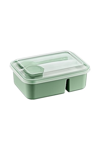 Hobby Life Lunch To Go 3 Bölmeli Beslenme Kabı Sosluklu, Sızdırmaz Kapak, Bpa İçermez, 920 Ml + 40 Ml Yeşil