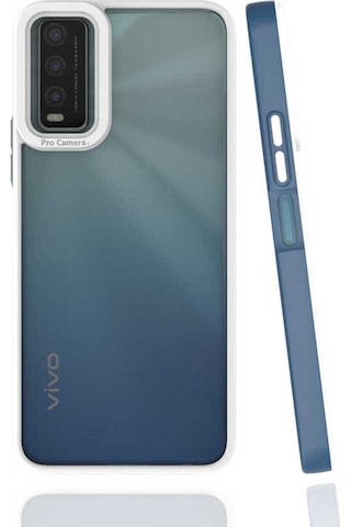 Vivo Y20s Kılıf Zore Mima Kapak Lacivert