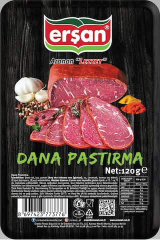 Erşan Et Dilimli Pastırma 120 G Erşan Et Dilimli Pastırma 120 G