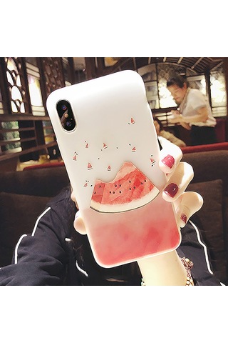 Suofeng Karpuz Desenli İphone Kılıfı, Yumuşak Tpu, Tam Koruma, Kaymazsız Tutuş, Ultra İnce, İphone 11/11pro/xs/6s Uyumlu