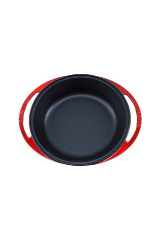 Lava Döküm Derin Kızartma Tavası Kulplu 27 CM Kırmızı
