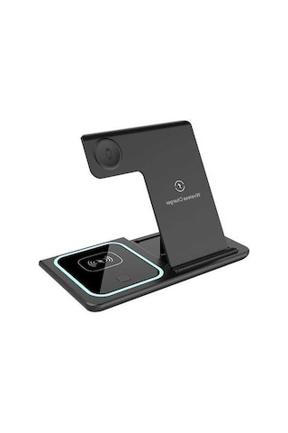 Novahub İphone Uyumlu, Airpods Ve İwatch İçin Hızlı Şarjlı Katlanabilir 3lü Kablosuz Şarj Cihazı - Kullanışlı Ve Güvenli Şarj Deneyimi