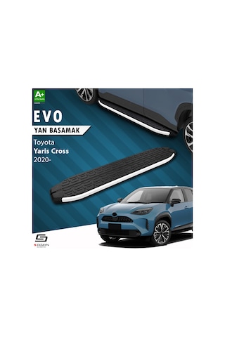 S-dizayn Toyota Yaris Cross Evo Aluminyum Yan Basamak 173 Cm 2020 Üzeri A+ Kalite
