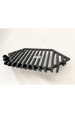 Prizmatik Döküm Izgara Şömine Izgarası 74 Cm X 44 Cm X 40 Izgara