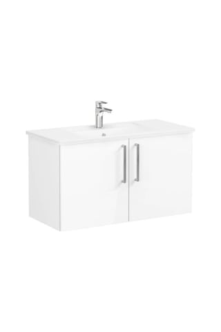 VitrA Root Flat Lavabo Dolabı100 Cm Kapaklı 66318 Çok Renkli