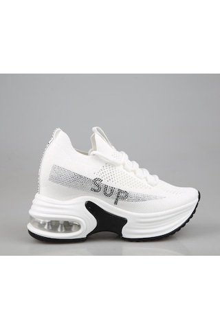 Guja 24y300-3 Dolgu Topuk Beyaz Kadın Sneakers Beyaz