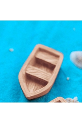 Sones Retro Ahşap Tekne Modeli Reçine El Sanatları Aksesuarları, Boyut: Büyük