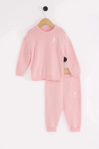U.S. Polo Assn. U.spolo Kız Bebek 2li Takım - Pembe Pembe
