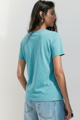 Cotenconcept V Yaka Basic Tişört Mint