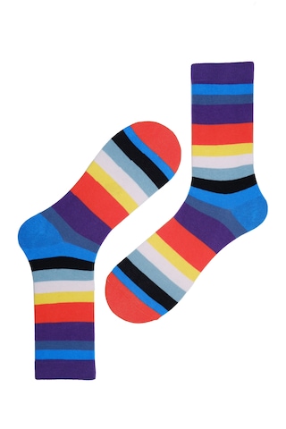 The Socks Company 3'lü Desenli Kadın Çorap Set 23kdcr179p Çok Renkli