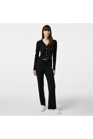 Nautica Kadın Siyah Regular Fit Pantolon Düz 47p310t Siyah