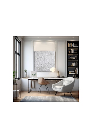 Bgraamiens Puzzle-the Lines -1000 Parça Siyah Beyaz Basit Moda Mücadelesi Mavi Tahta Yapboz